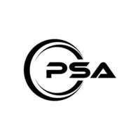 PSA Letter Logo Design, Inspiration for a Unique Identity. Modern Elegance and Creative Design. Watermark Your Success with the Striking this Logo. vector