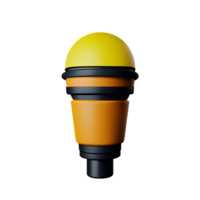 mic 3d rendering icon illustration png