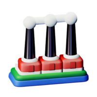 usine 3d le rendu icône illustration png