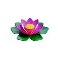 lotus 3d tolkning ikon illustration png