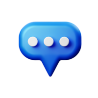 chat 3d rendering icon illustration png