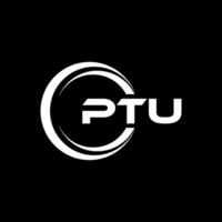 PTU Letter Logo Design, Inspiration for a Unique Identity. Modern Elegance and Creative Design. Watermark Your Success with the Striking this Logo. vector