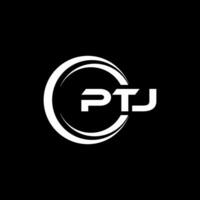 PTJ Letter Logo Design, Inspiration for a Unique Identity. Modern Elegance and Creative Design. Watermark Your Success with the Striking this Logo. vector