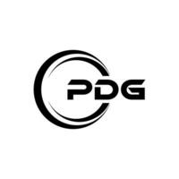 PDG Letter Logo Design, Inspiration for a Unique Identity. Modern Elegance and Creative Design. Watermark Your Success with the Striking this Logo. vector