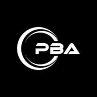 PBA Letter Logo Design, Inspiration for a Unique Identity. Modern Elegance and Creative Design. Watermark Your Success with the Striking this Logo. vector