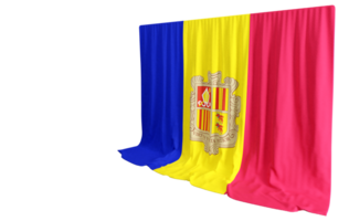 3d render bandeira do andorra png