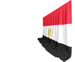 Egyptian Flag Curtain in 3D Rendering Egypt's Timeless Legacy png