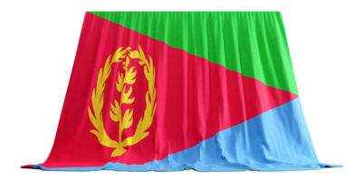 Eritrean Flag Curtain in 3D Rendering Eritrea's Rich History png