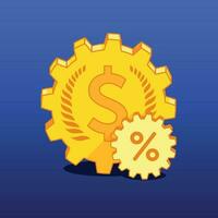 Illustration of the mechanism of obtaining financial profit vector