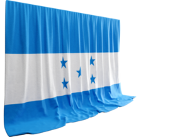 hondurano bandeira cortina dentro 3d Renderização Honduras' rico cultura png