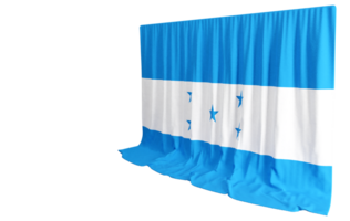 Honduran Flag Curtain in 3D Rendering Honduras' Rich Culture png