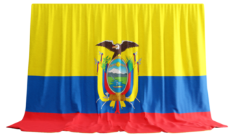 ecuadoriano bandiera tenda nel 3d interpretazione dell'ecuador biodiversità png