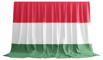 ungarisch Flagge Vorhang im 3d Rendern Ungarns Reich Erbe png