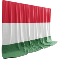 ungarisch Flagge Vorhang im 3d Rendern Ungarns Reich Erbe png