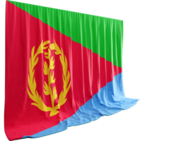Eritrean Flag Curtain in 3D Rendering Eritrea's Rich History png