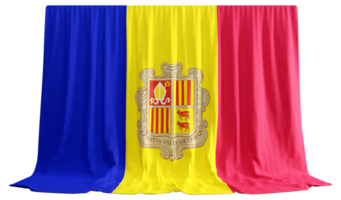 3d render bandeira do andorra png