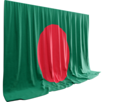 3d gerendert Flagge von Bangladesch png