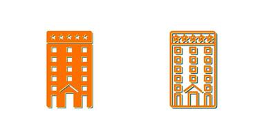 Five Star Building Vector Icon