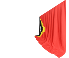 Timorese Flag Curtain in 3D Rendering East Timor's Rich Heritage png