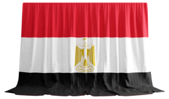 Egyptian Flag Curtain in 3D Rendering Egypt's Timeless Legacy png