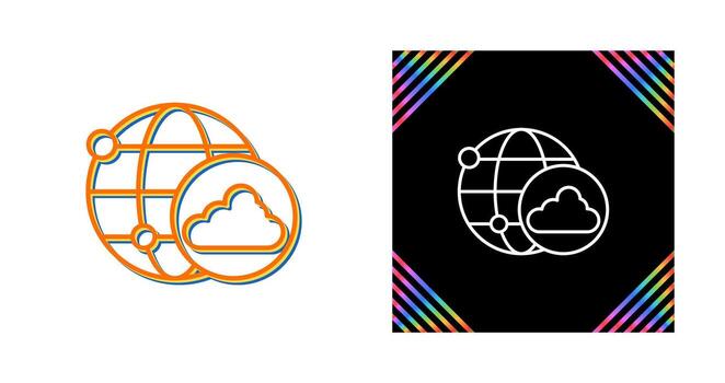 icono de vector de red