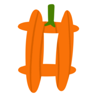 symbole de citrouille d'halloween png