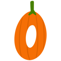 Halloween citrouille nombre png