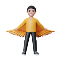 angel 3d rendering icon illustration png