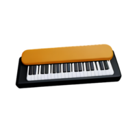 piano 3d le rendu icône illustration png