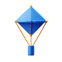 kite 3d rendering icon illustration png