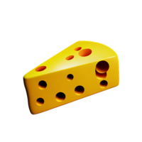 Käse 3d Rendern Symbol Illustration png