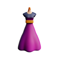 jurk 3d renderen icoon illustratie png