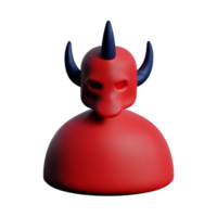 devil 3d rendering icon illustration png