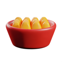 fast food 3d rendering icon illustration png