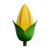 corn 3d rendering icon illustration png