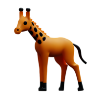 girafa 3d Renderização ícone ilustração png