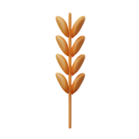 wheat 3d rendering icon illustration png