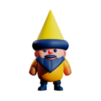 Gnome 3d rendering icon illustration png