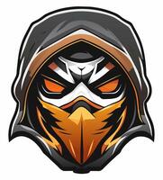 ninja bandit mascot logo cartoon photo