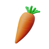 carrot 3d rendering icon illustration png