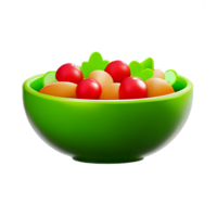 salad 3d rendering icon illustration png