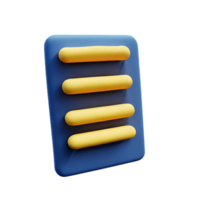 sticky notes 3d rendering icon illustration png