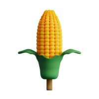 corn 3d rendering icon illustration png