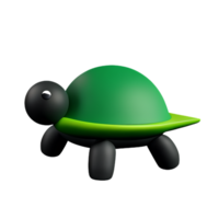 Tortuga 3d representación icono ilustración png