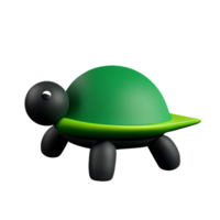 turtle 3d rendering icon illustration png