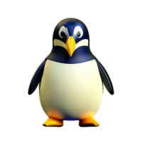 Pinguin 3d Rendern Symbol Illustration png