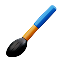 paint brush 3d rendering icon illustration png