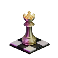 échecs 3d le rendu icône illustration png