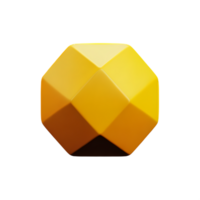 geometric 3d rendering icon illustration png