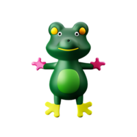 grenouille 3d le rendu icône illustration png